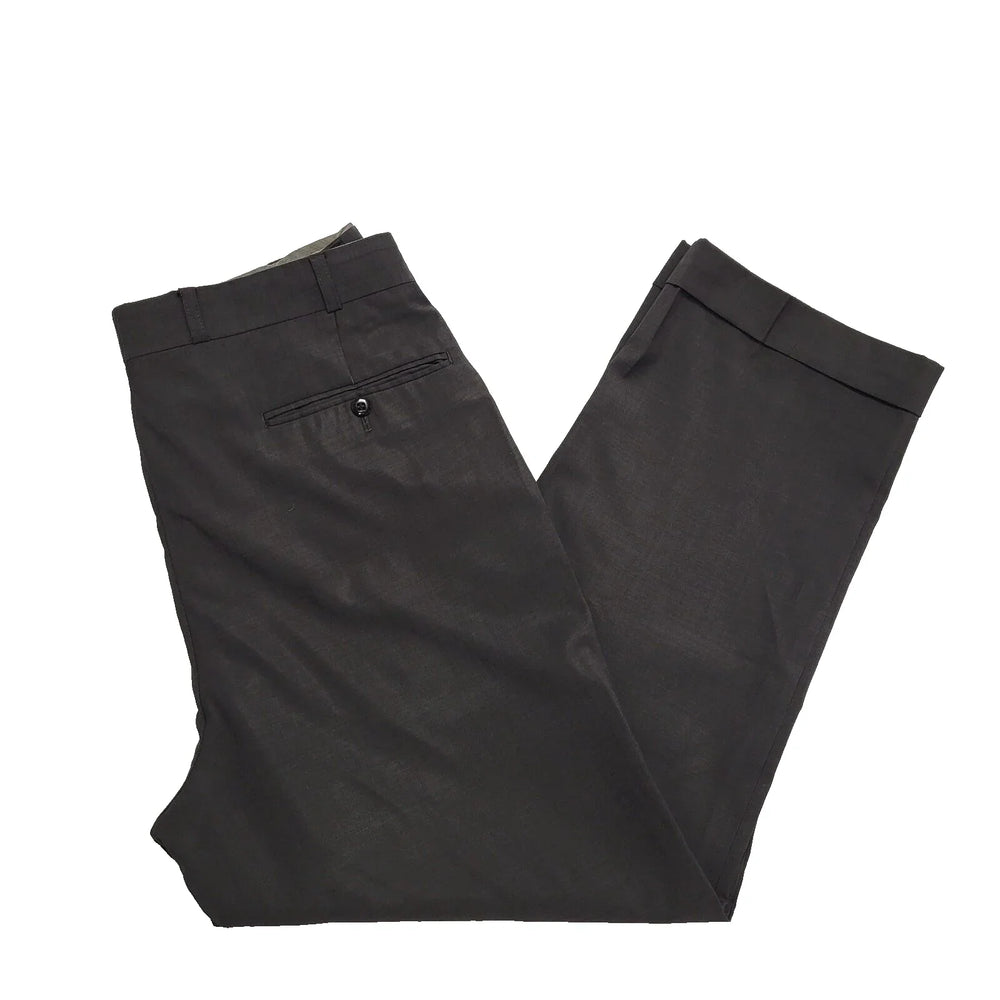 Vintage Charcoal Straight Dress Trousers UK Men's L W34 L28 K179