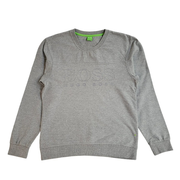 Hugo Boss Modern Sweatshirt Grey Crew Neck 90's UK Men's Size M
